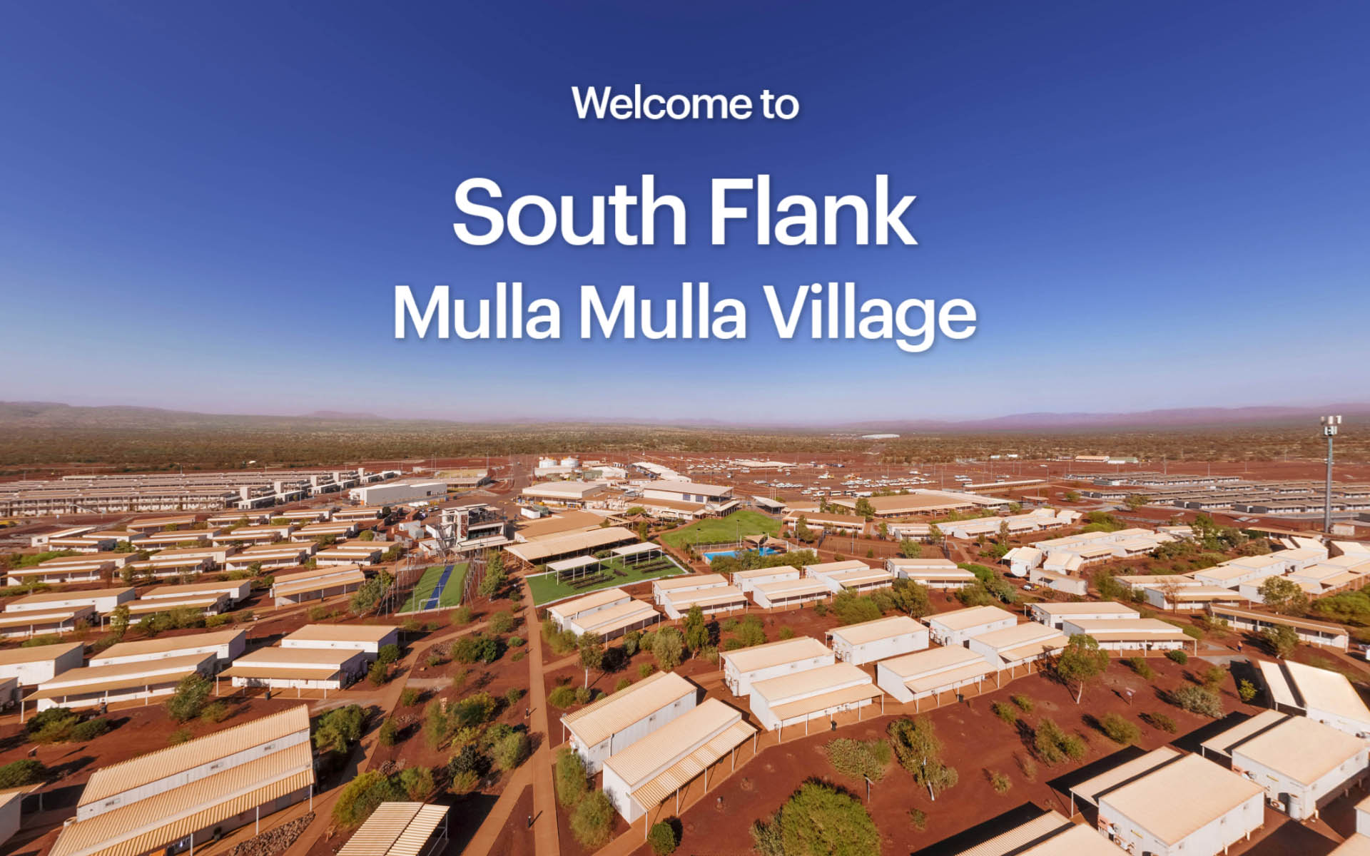 Ariel image of South Flank Mulla Mulla village