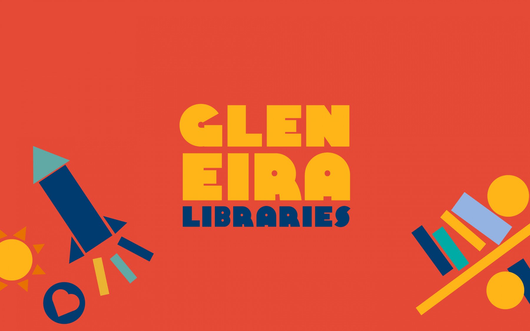 Close up image of Glen Eira Libraries logo