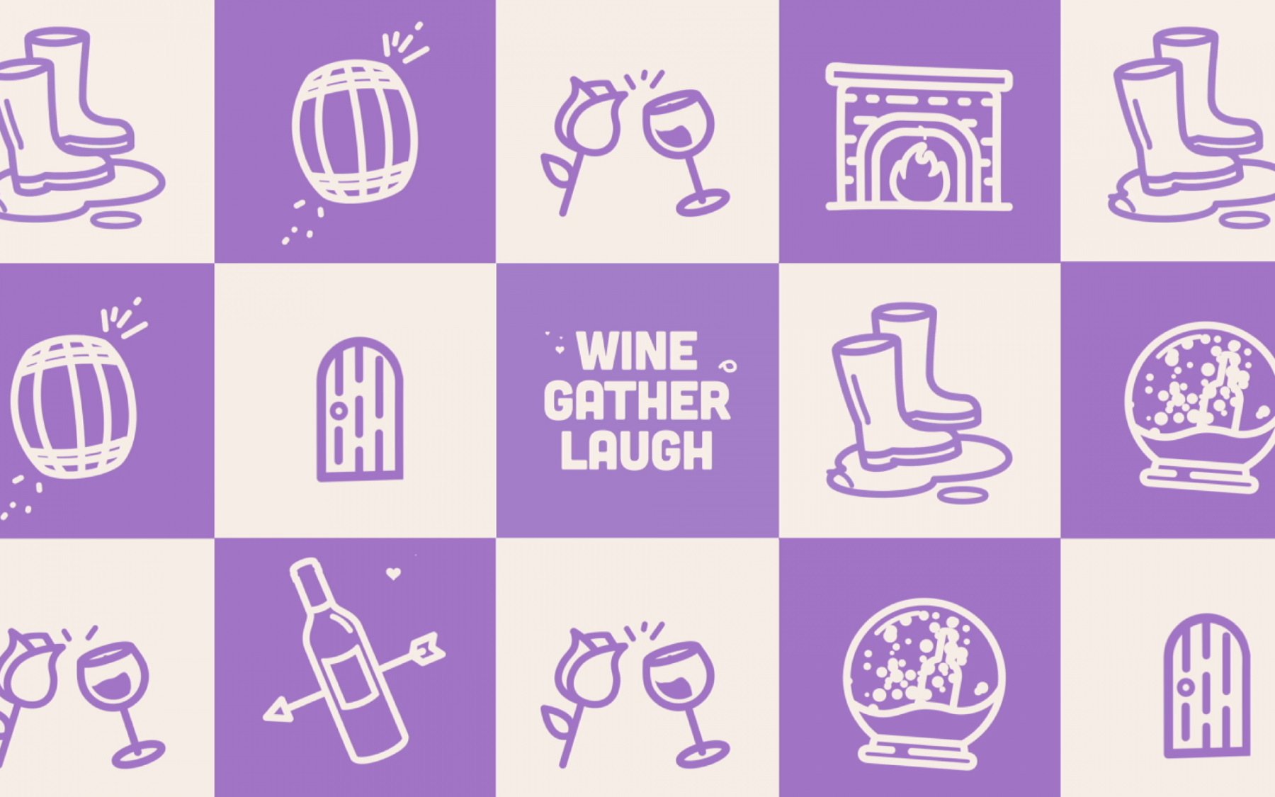 Wine Geelong illustration iconography