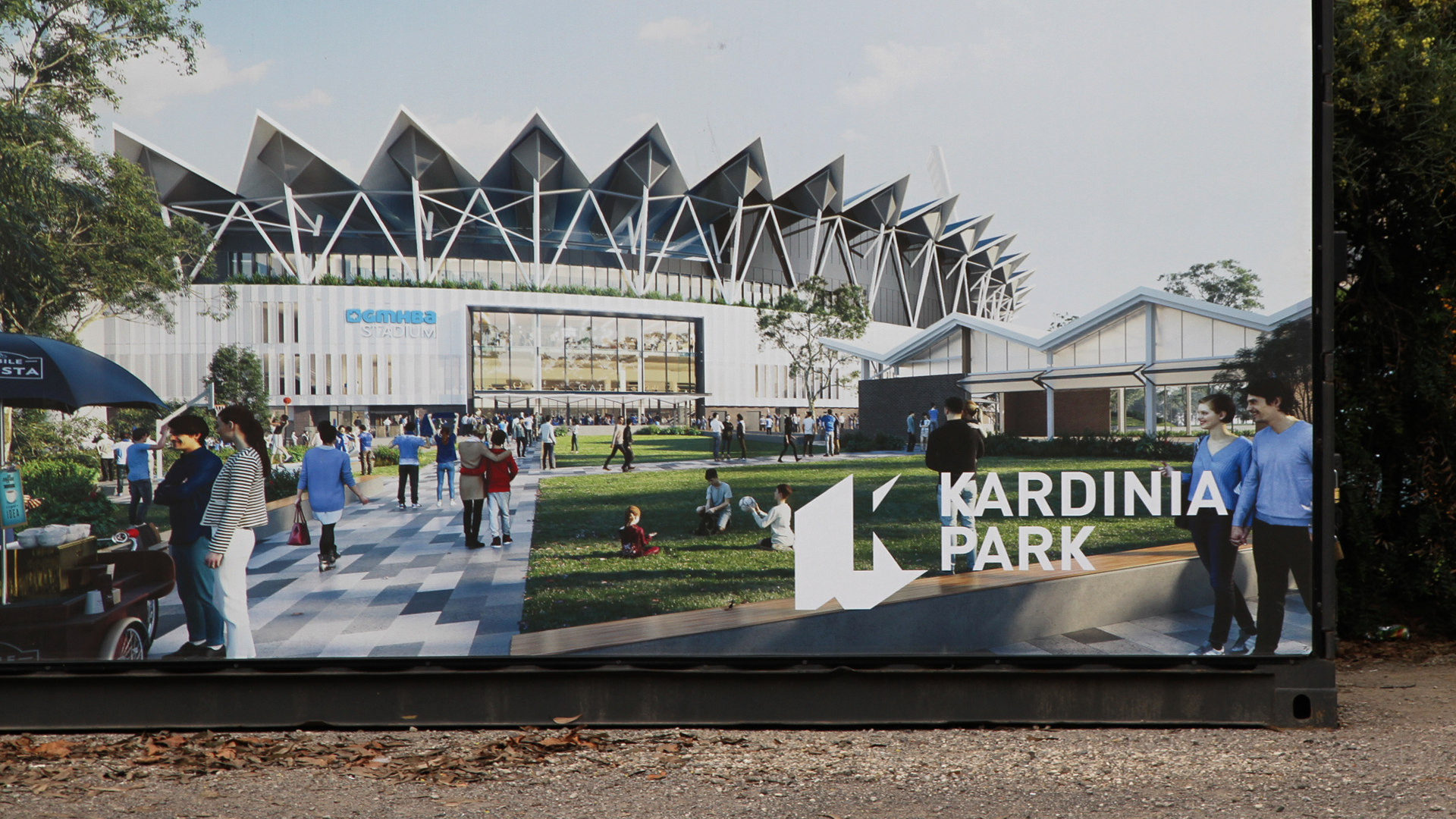 Kardinia Park Stadium Development signage