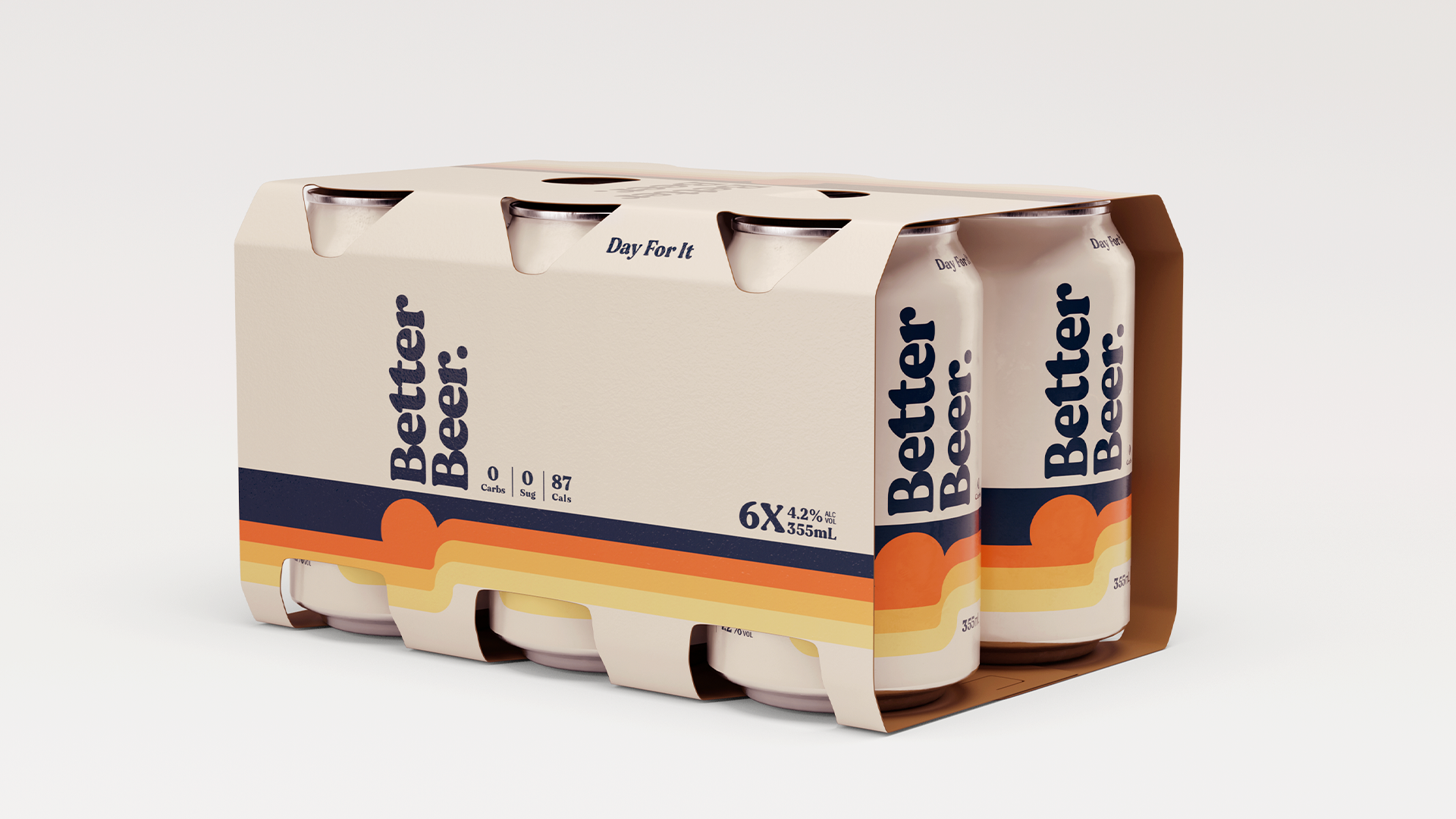 Better Beer six pack can holder packaging